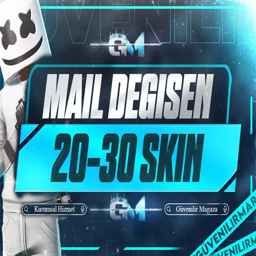 Fortnite 20-30 Skin Mail Değişen